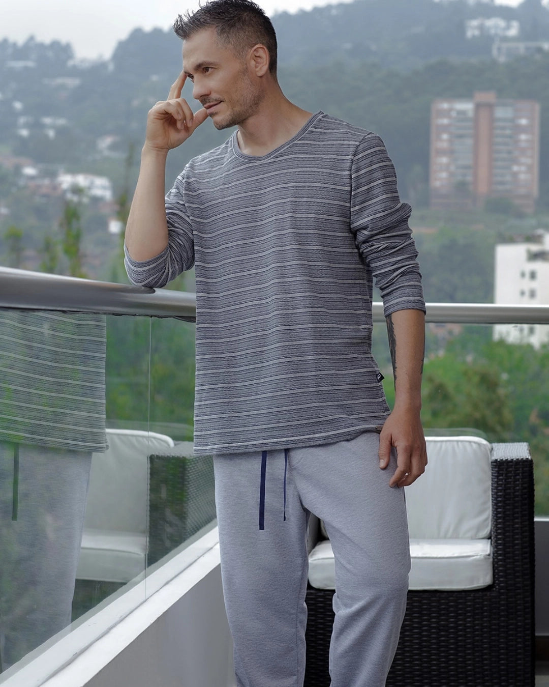 Pijama kuper manga larga