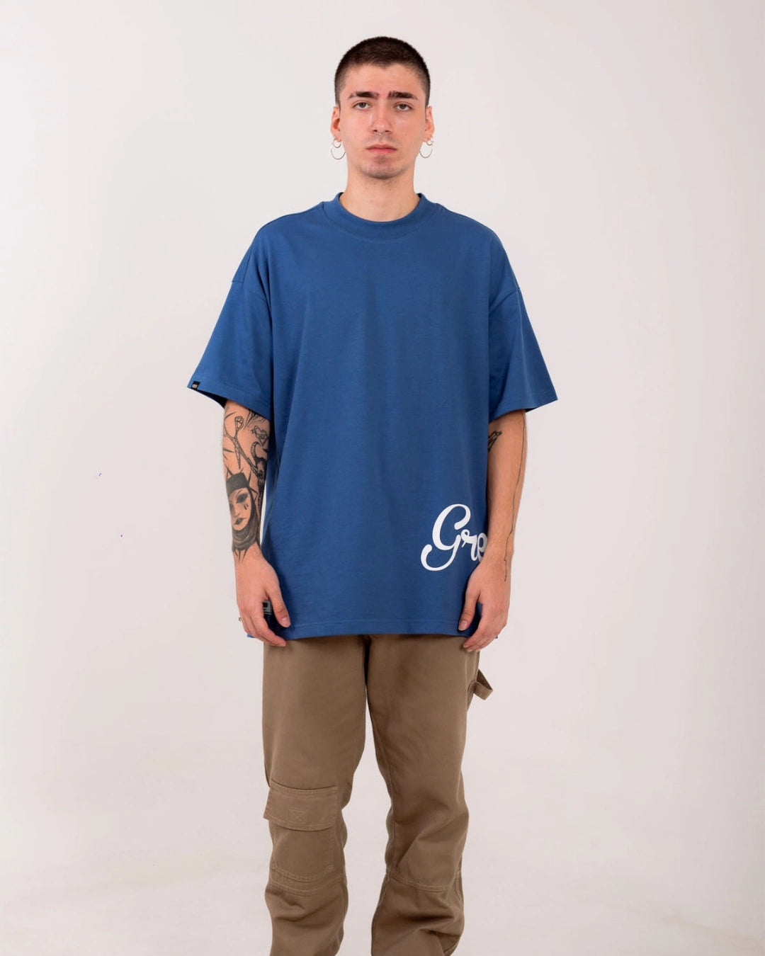 Camiseta Oversize Grandeza Azul