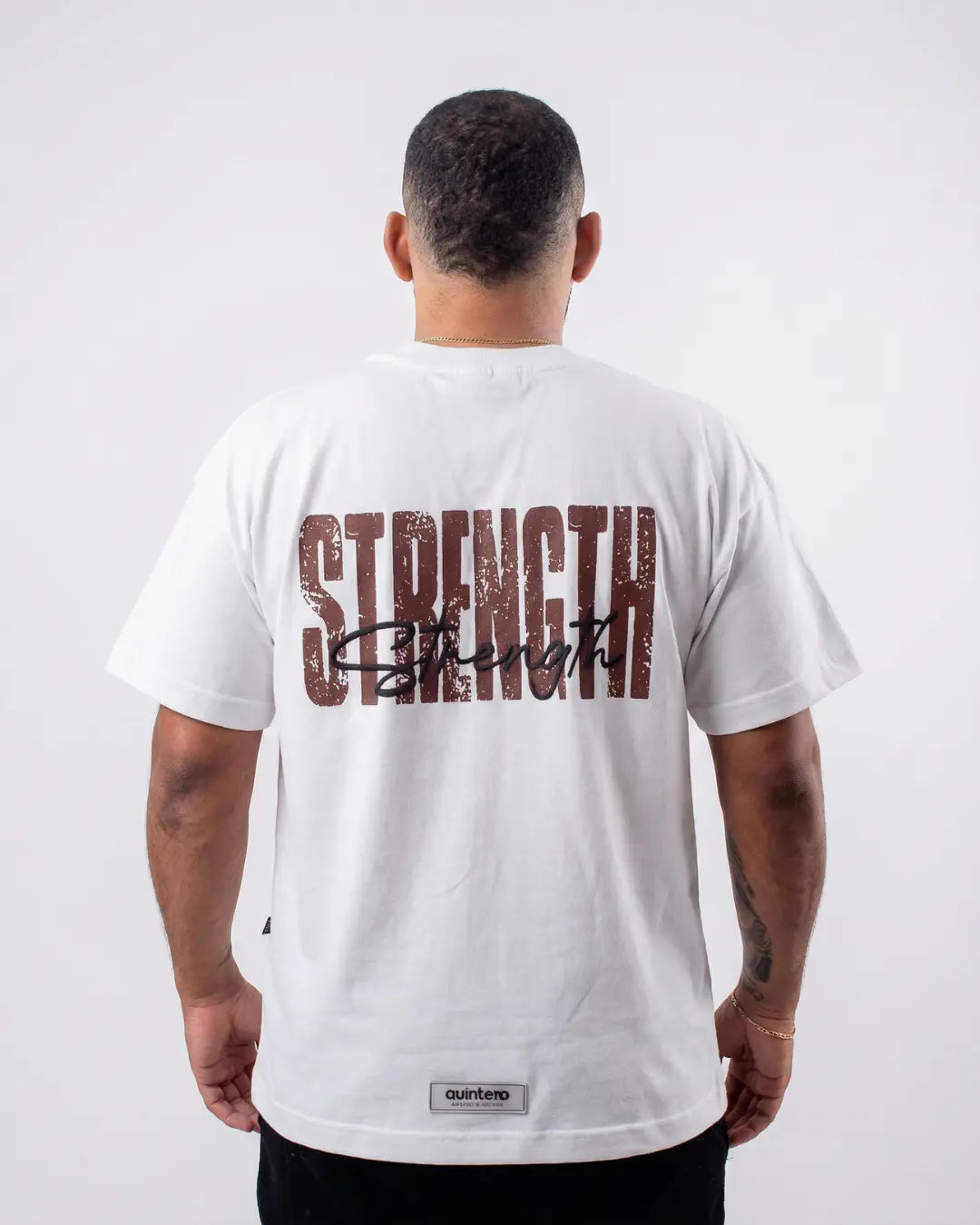 Camiseta Oversize blanca Strength
