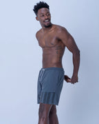 Bermuda Basic Designio Gris Oscuro