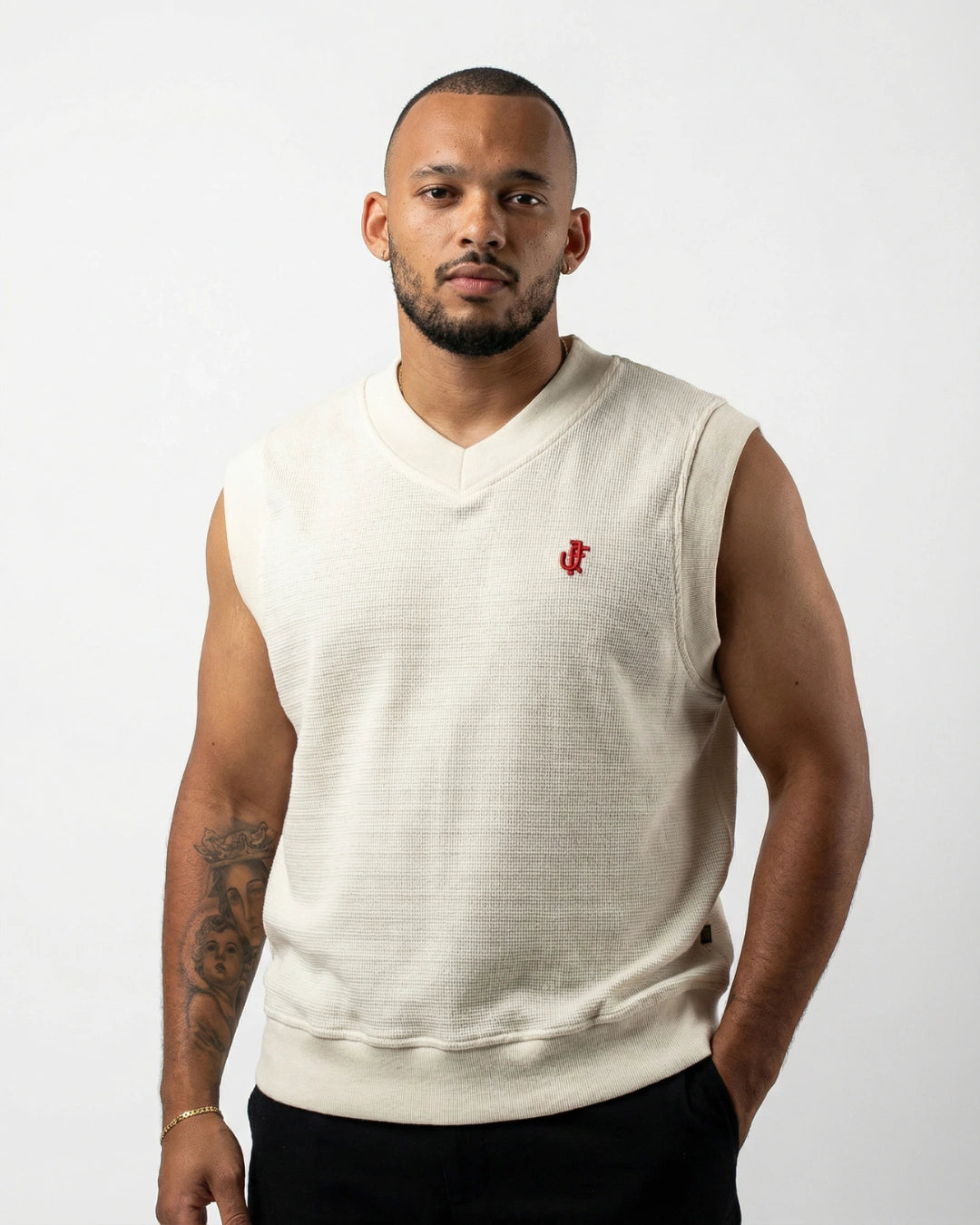 Chaleco tejido Beige