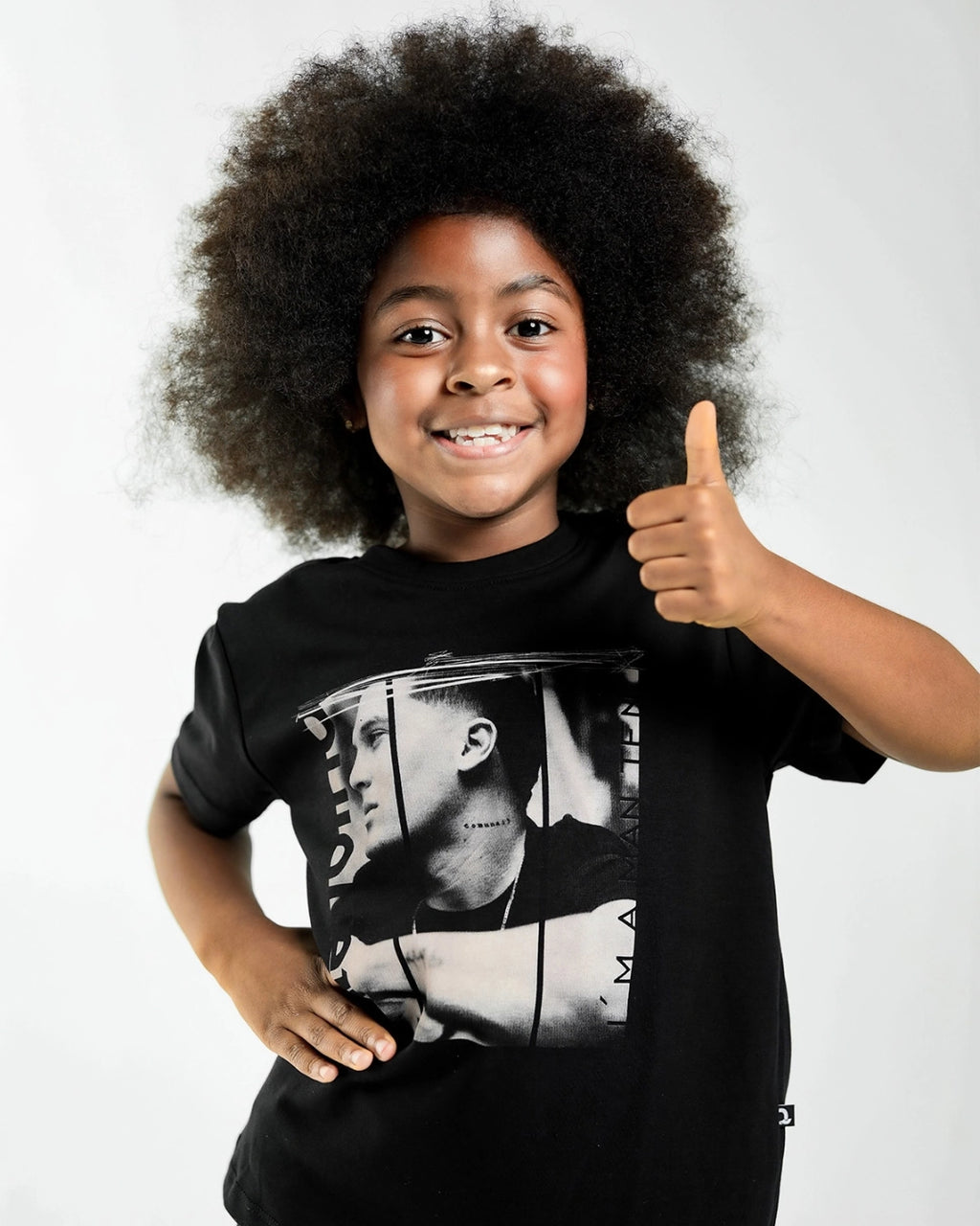 TSHIRT KIDS Q10 Black