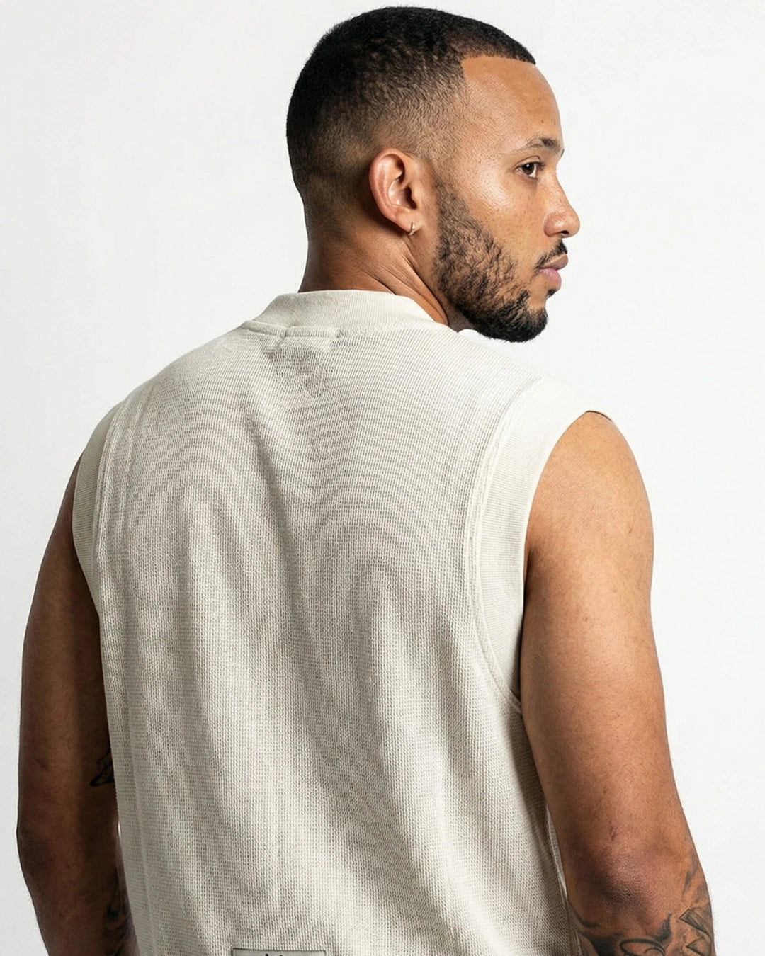 Chaleco tejido Beige