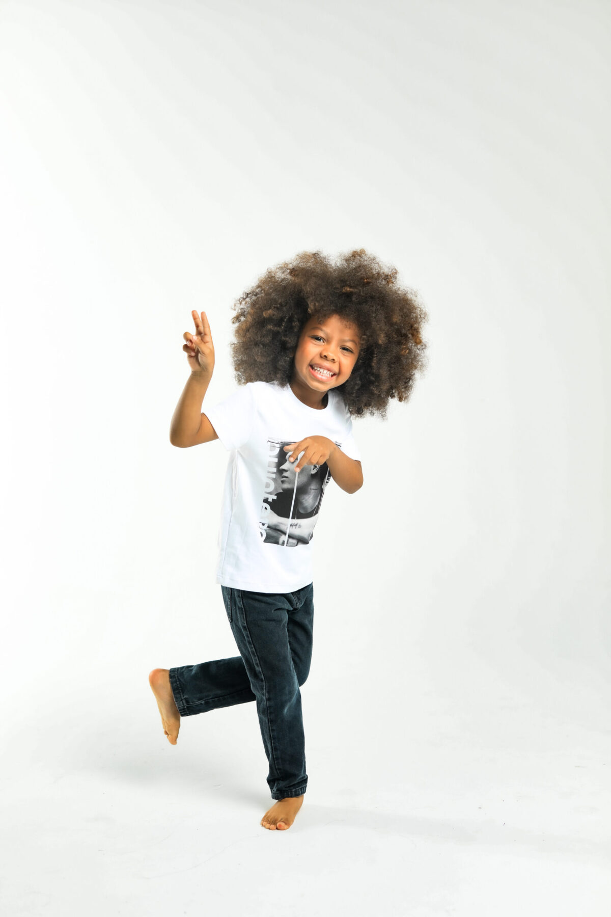 TSHIRT KIDS Q10 White - Imagen 2