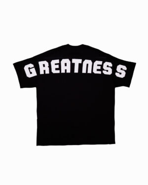 BLACK OVERSIZE GREATNESS T-SHIRT