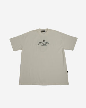 TSHIRT OVERSIZE FEELINGS BEIGE