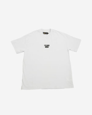 TSHIRT OVERSIZE FEELINGS WHITE